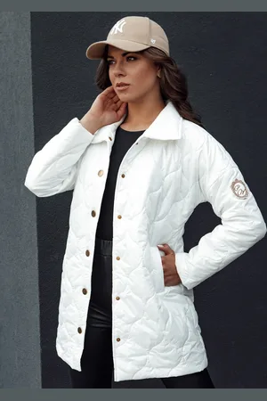 Basics from Amsterdam Bílá prošívaná přechodová bunda RATIA TY4526