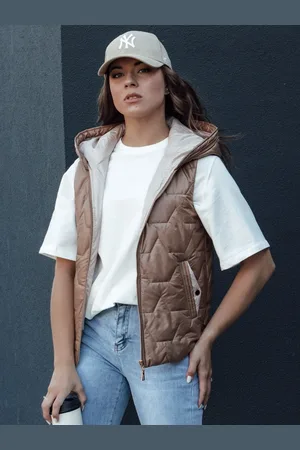 Basics from Amsterdam Tmavě zlatá prošívaná vesta NICOLAS TY4464
