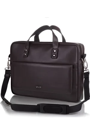 Solier Tmavě taška přes rameno S32 DARK BROWN