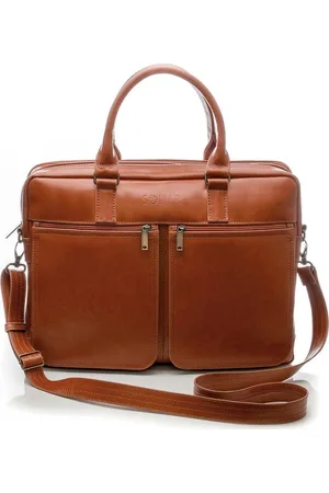 Solier Pánská kožená taška (SL01 VINTAGE BROWN)