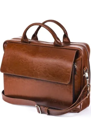 Solier Kožená taška na notebook (SL30 VINTAGE BROWN)