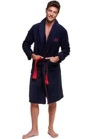 HENDERSON BARACCO Modro-červený pánský župan Got 36375 M-2XL