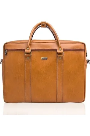 Solier Pánská kožená camel taška (SL03 camel)