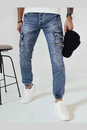 Basics from Amsterdam Modré džínové jogger kalhoty UX4147