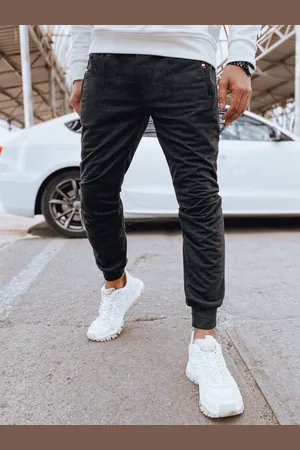 Basics from Amsterdam Tmavě šedé pánské jogger tepláky UX4122