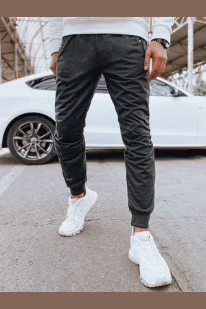Basics from Amsterdam Šedé pánské jogger tepláky UX4123