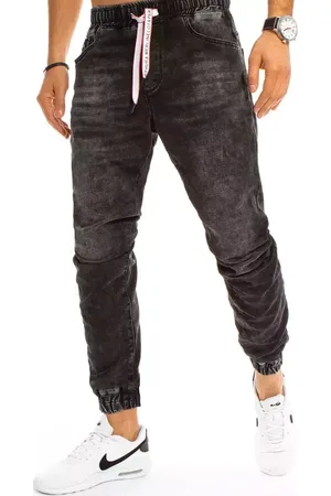 Basics from Amsterdam Černé joggery na ozdobnou šňůrku UX3226