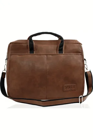 Solier Pánská taška na rameno S13 BROWN VINTAGE