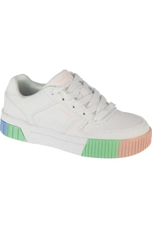Skechers Bílé dámské stylové tenisky s barevnými detaily Jade 310890L-WMLT