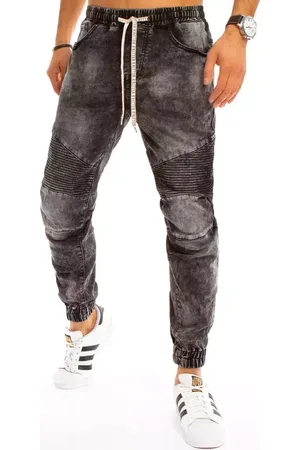 Basics from Amsterdam Šedé prošívané joggery UX3225