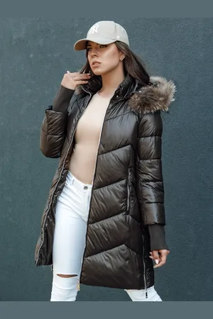 Basics from Amsterdam Tmavě hnědá delší prošívaná bunda LAGOON TY4500