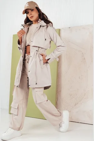 Basics from Amsterdam Světle šedá přechodová parka MOZA TY4286