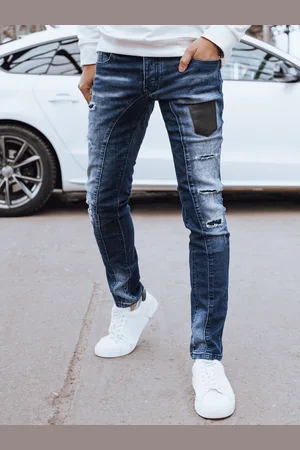 Basics from Amsterdam Tmavě modré džínové kalhoty UX4296
