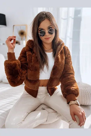 Basics from Amsterdam Karamelově hnědý kožíšek FERNANDA TY2285z
