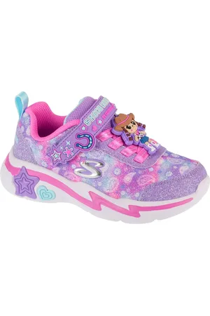Skechers Světle fialové dívčí tenisky Snuggle Sneaks - Skech Squad 302214L-LVMT