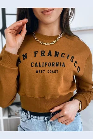 Basics from Amsterdam Hnědá dámská mikina SAN FRANCISCO BY0923