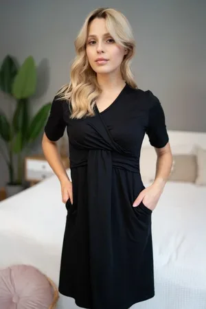 Doctor Nap Bambusová noční košile se zavinovacím výstřihem