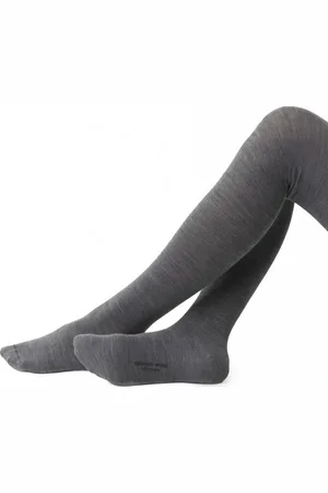 Steven Šedé dámské merino punčochy - S/M 168-182 - Art.130 DB003, SIZE S/M 168 - 182 GRAY