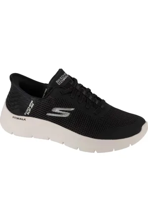 Skechers Bílo-černé dámské sportovní tenisky Slip-Ins: GO WALK Flex - Grand Entry 124836-BKW