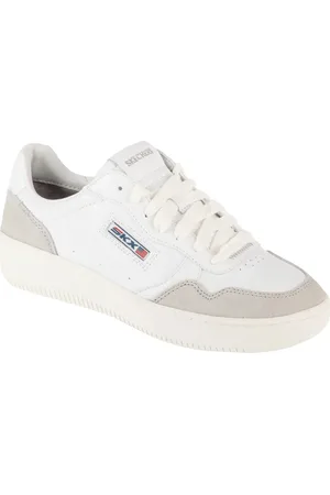 Skechers Bílo-šedé dámské tenisky Sport Court 2.0 - On The Block 185263-WHT