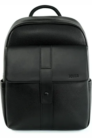 Solier Černý dámský prostorný kožený batoh RIMELLE FV04 RIMELLE BLACK 131419-26