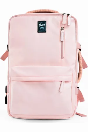 Solier Růžový prostorný cestovní batoh NOA FV06 NOA PINK