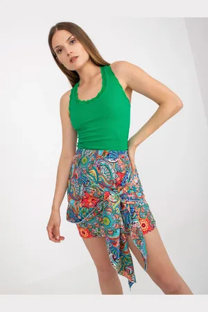 RUE PARIS Zelený top s krajkou RV-TP-7990.17-green