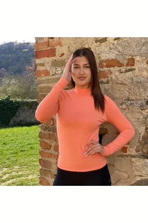 Termovel Oranžové funkční tričko s dlouhým rukávem