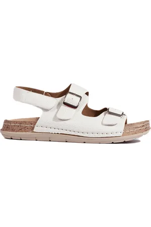 SHELOVET Bílé dámské sandály G-3180-3W