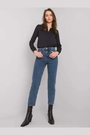 Basics from Amsterdam Tmavě modré dámské džíny -dark blue