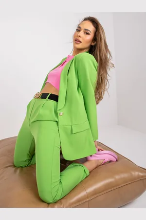 Italy Moda Zelené sako Guerrero na knoflík -DHJ-MA-15621.12X-green