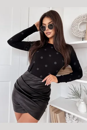 Basics from Amsterdam Černý svetr s šedými puntíky ATHENA MY2054