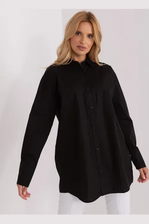 Basics from Amsterdam Černá prodloužená košile BA-KS-0378.60-black