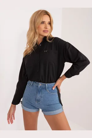 Basics from Amsterdam Černá košile s kapsami BA-KS-0317.76-black