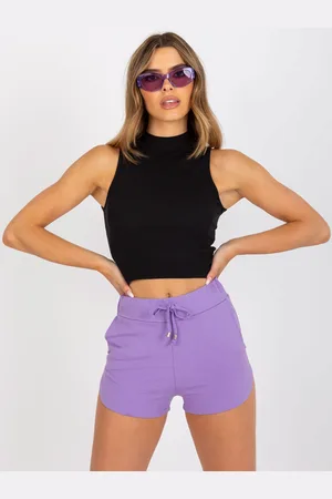 BASIC FEEL GOOD Černý žebrovaný crop top AP-TP-110.79-black