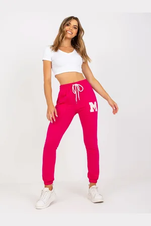 RELEVANCE Fuchsiové dámské tepláky -RV-DR-7859.02P-fuchsia