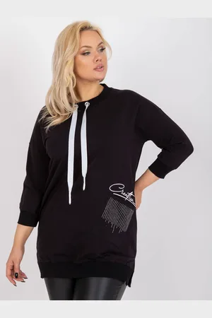 RELEVANCE Černá ležérní tunika -RV-TU-7506.56-black