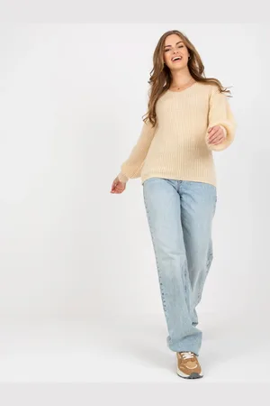 Basics from Amsterdam Béžový pletený svetr TW-SW-BI-9029.84-beige