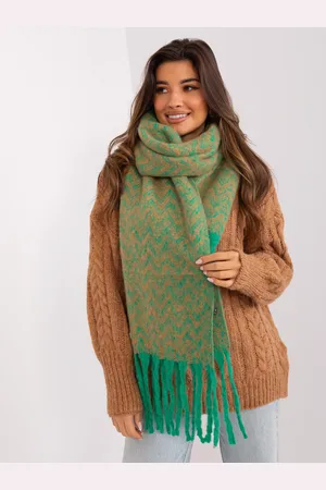 Italy Moda Světle zelená šála s třásněmi AT-SZ-23125.75-green