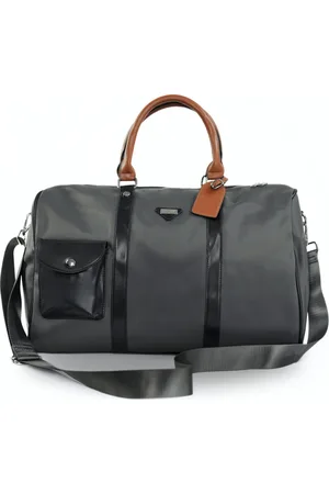 Solier Stylová a funkční šedá cestovní taška FB49 BARRLEY BEIGE 805