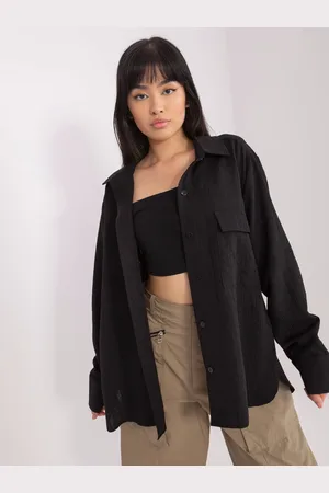 Basics from Amsterdam Černá košile s kapsou -LK-KS-509356.27P-black