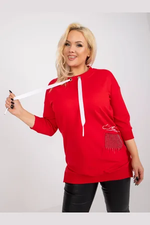 RELEVANCE Červená ležérní tunika -RV-TU-7506.56-red