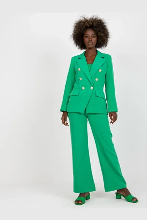 Italy Moda Zelené elegantní sako -DHJ-MA-15555.00P-green