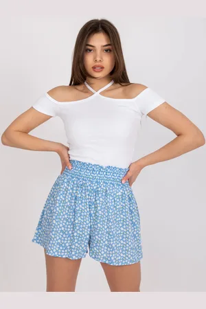 RUE PARIS Bílá žebrovaná halenka RV-BZ-7679.72-white