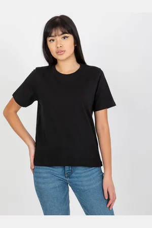 Basics from Amsterdam Černé jednobarevné tričko -black