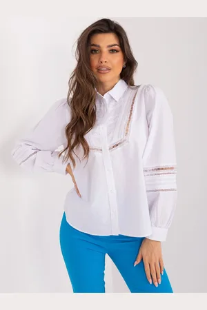 Basics from Amsterdam Bílá elegantní košile s prolamováním BP-KS-1146.60-white