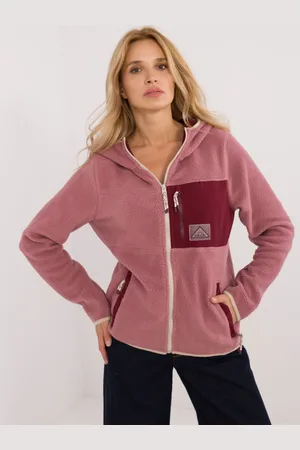 Sublevel Růžová dámská fleecová mikina D20001M02671A3-pink