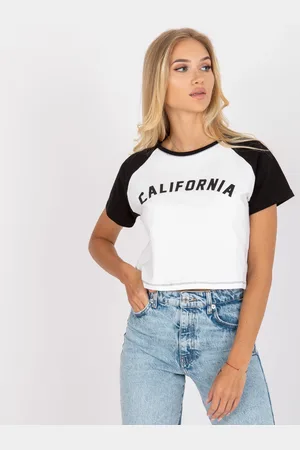 Fancy Bílý dámský crop top CALIFORNIA FA-TS-7708.44-white