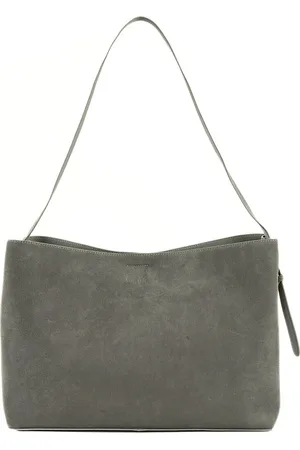 Solier Dámská semišová shopper kabelka FL39 MAYA GREY 89-8556-1