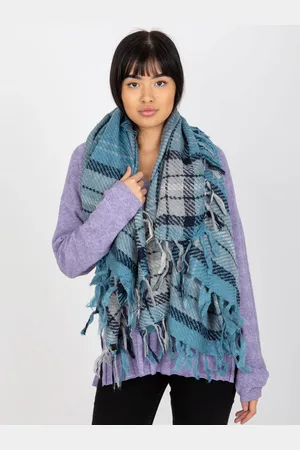 Italy Moda Modrá šála se vzorem AT-CH-17501-1.57-blue